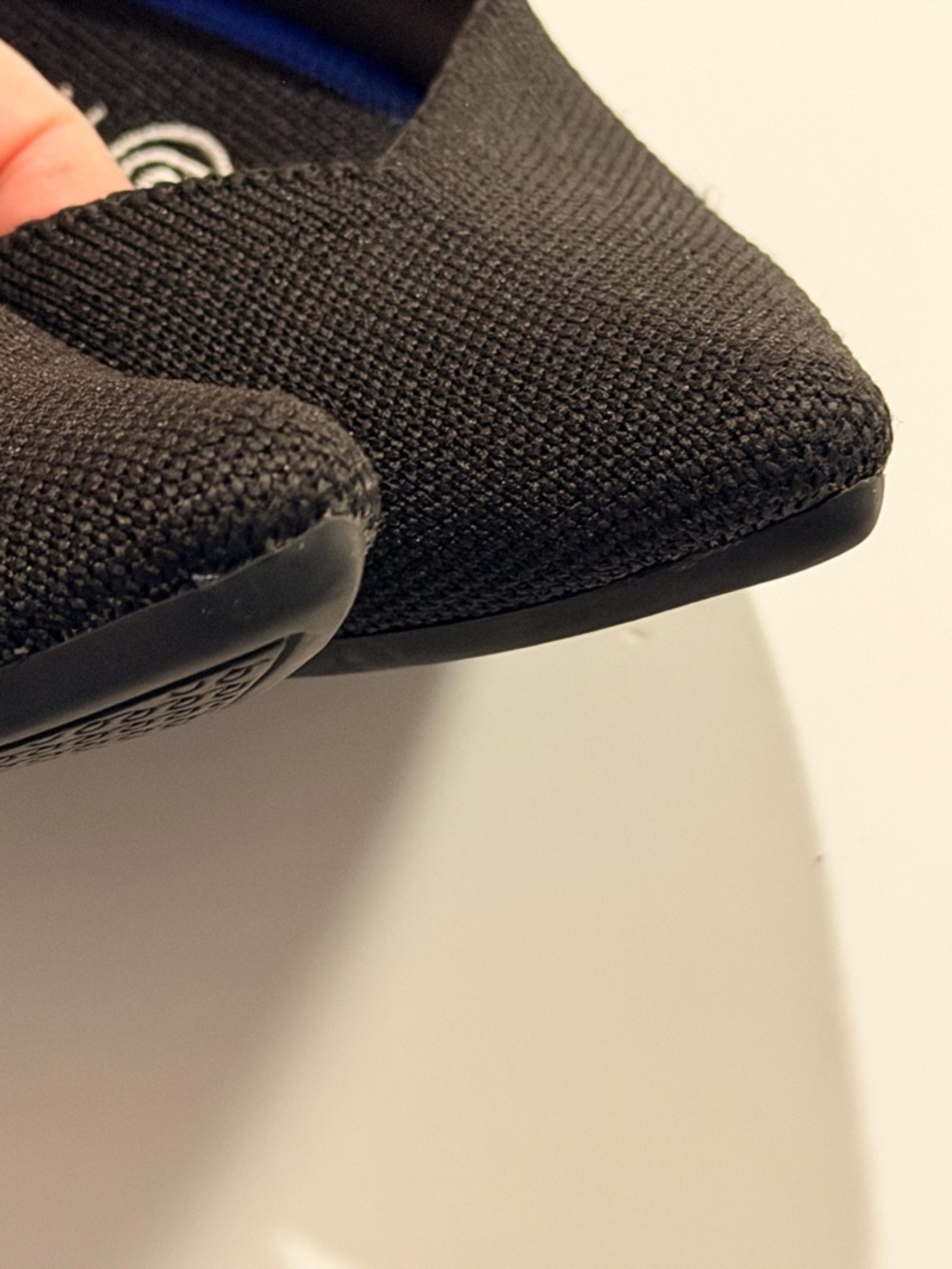 Authentic Rothy's The Point Flats Pointed Toe Flat Shoes black Women's Sz 6.5US - Picture 10 of 12